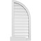 Ekena Millwork Quarter Round Top Right Surface Mount PVC Gable Vent w/ 2"W x 2"P Brickmould Sill Frame, 18"W x 38"H GVPQR18X3803SF - alternate 1